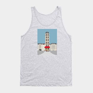 Parisian Cafe on the Street, Paris, France Tank Top